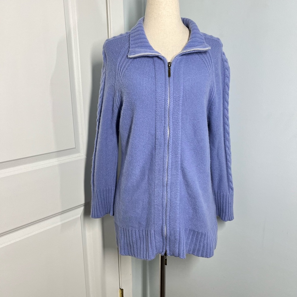 IN CASHMERE by colour works 100% cashmere zip up sweater - Picture 6 of 11